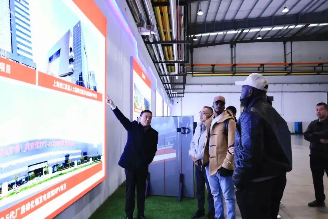 冈比亚共和国商会代表团调研凯盛玻璃控股邯郸基地 共话绿色能源合作新机遇