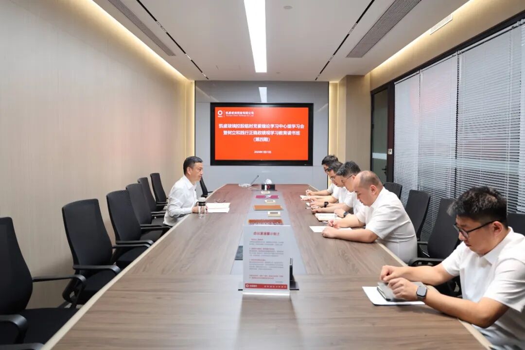 凯盛玻璃控股召开临时党委理论中心组学习会暨树立和践行正确政绩观学习教育读书班（第四期）