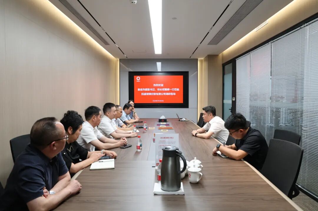 娄底市委副书记、市长何朝晖率队到凯盛玻璃控股调研